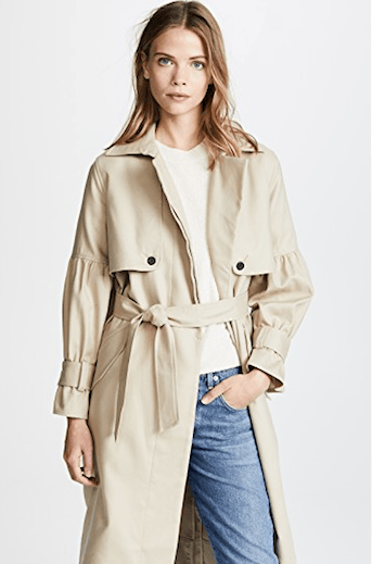 Joie Alwena Cotton Trench Coat
